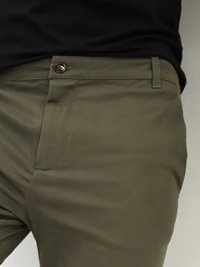 Green Stretch Twill Men's Pants