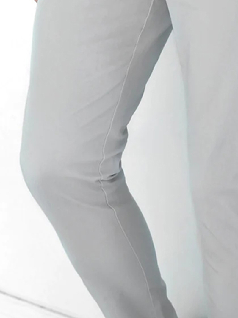 Grey Stretch Twill Men's Pants