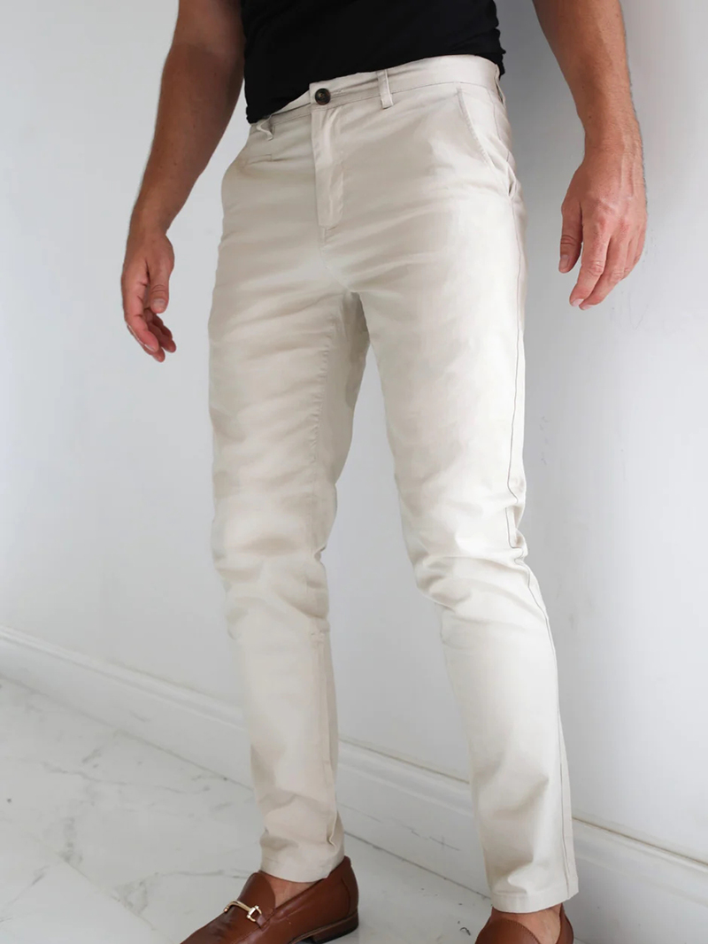 Men's Apricot Stretch Twill Pants